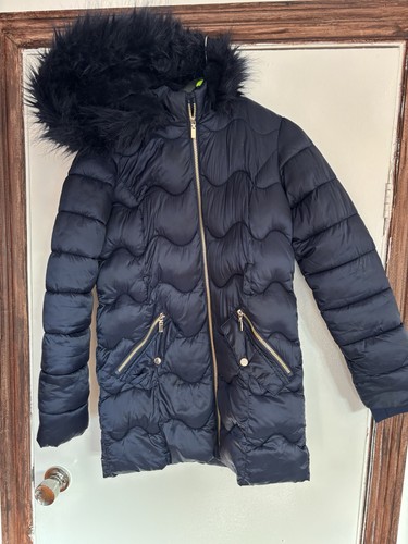 Girls quilted longline - quilted,