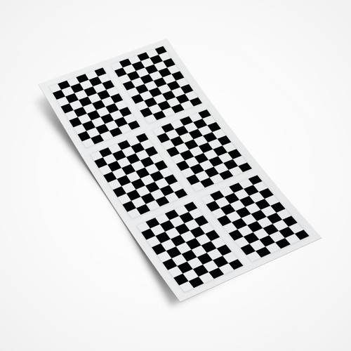 Checkered flag stickers - checkered,