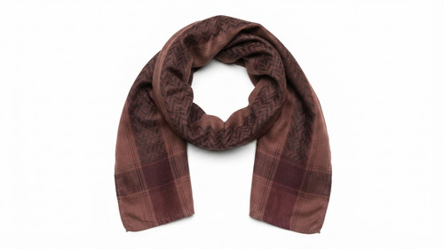 Brown tone shemagh scarf - brown,