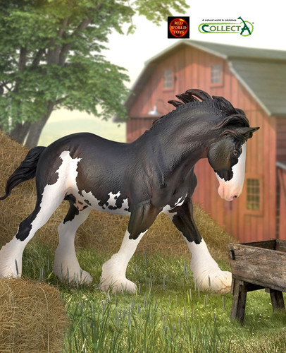 Clydesdale stallion black - black, and