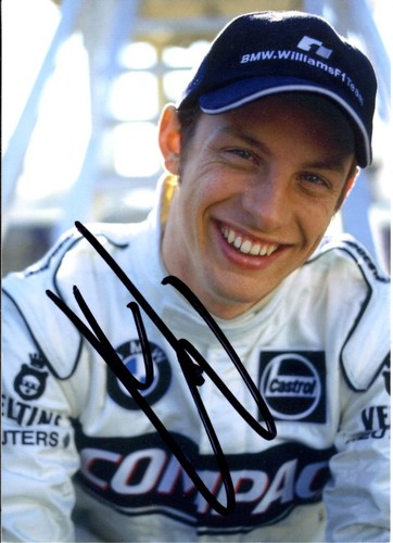 Jenson button signed williams - jenson,