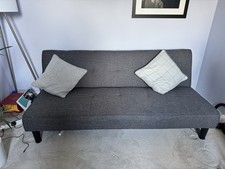 Sofa Bed (spare room only) 3 Seater Grey 178cm Long By 107cm Wide