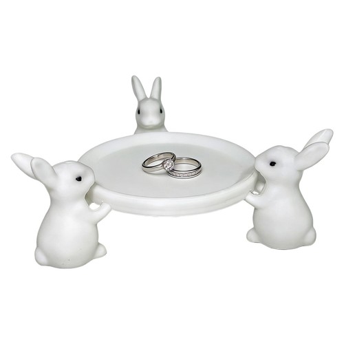 Vintage three bunny trinket - vintage,