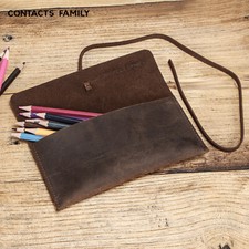 Vintage Leather Pencil Case