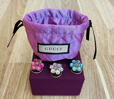 GUCCI Double G Crystal Flower