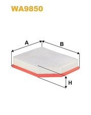 Air filter WIX 31370089|