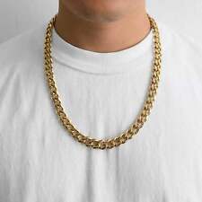 Men's 12mm Gold Plated Steel