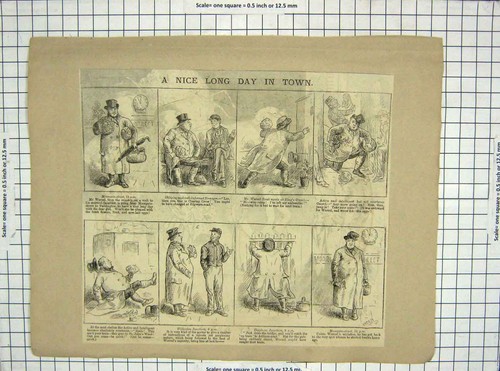 Old antique print policemen - old,