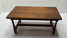 12TH SCALE DOLLSHOUSE MINIATURE ARTISAN TUDOR/PUB TABLE SIGNED