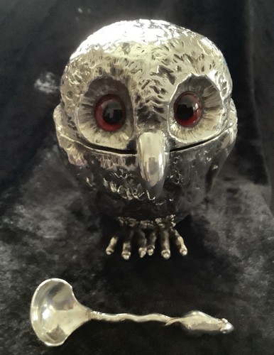 Victorian silver novelty - , owl