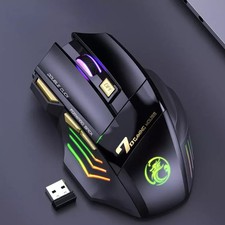 Wireless Gaming Mouse USB IMICE GW-X7 3200DPI Dual Mode Rechargeable 7 Keys 2.4G