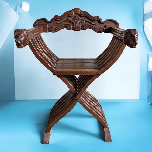 Vintage savonarola chair - savonarola,