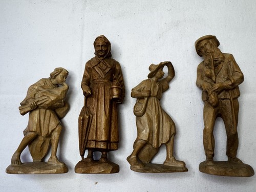 Vintage folk art hand carved - vintage,
