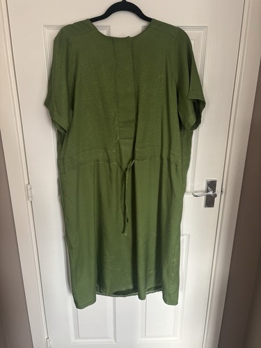 Next olive green textured midi - next,