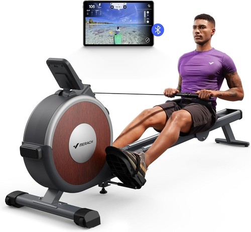 Magnetic rowing machine - machine, with