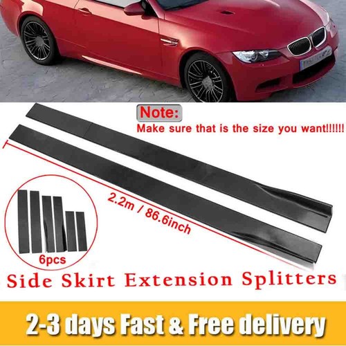 Gloss black side skirts - gloss,