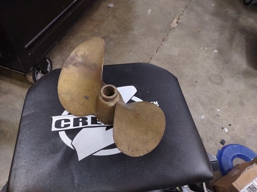 Blade brass boat propeller - brass,