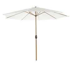 Parasol Garden 3m Bright White Patio Outdoor Market Sun Shade