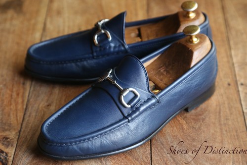 Gucci navy blue leather - gucci,