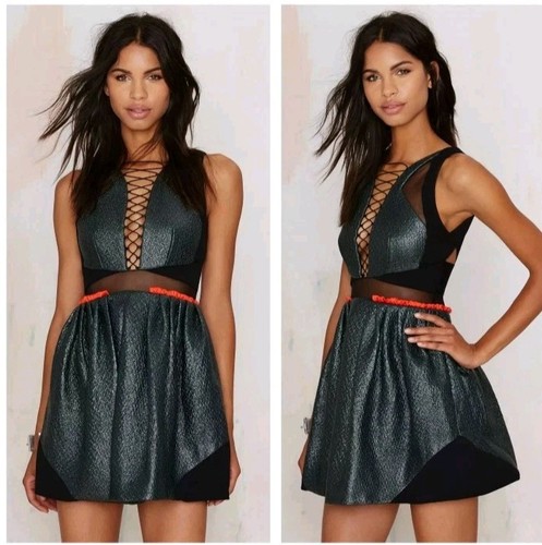 Three floor mini dress hidden - mini,