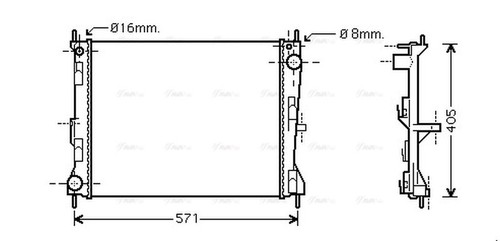 Ava coolant radiator dna2235 - coolant,