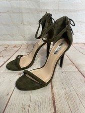 Women’s Khaki Faux Suede High Heel Shoes Size 5 Primark