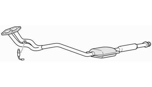 Front exhaust pipe catalytic - &,