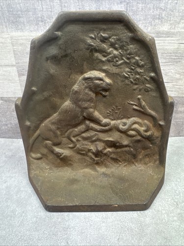 Antique cast iron - iron, bookend
