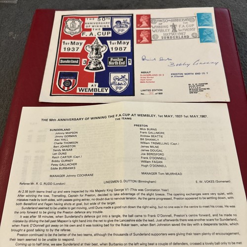 Sunderland signed fdc - fdc, by