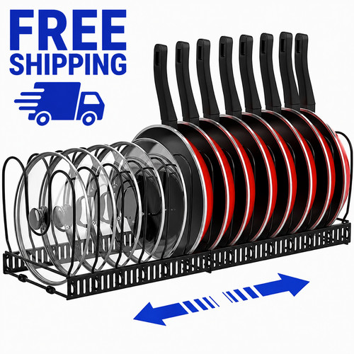Pot and pan organizer - rack, for