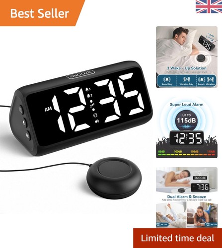 Loud vibrating alarm clock - loud,
