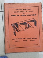 Vintage Allis Chalmers Model 130 Double Action Tedder Operator & Parts Manual