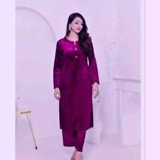  Velvet 2 Piece Salwar Kameez Suit Size Pakistani Wear Winter 