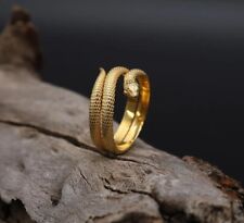 18k Gold Snake Ring, Serpent