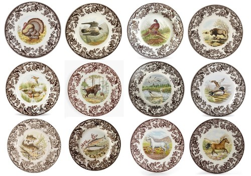 Spode woodland set x - woodland, of