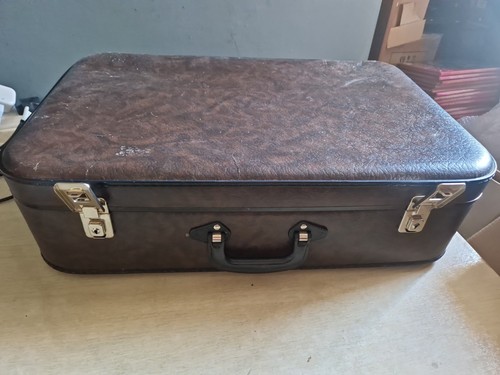 Vintage dark brown hardshell - brown,