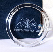 Royal Victoria Yacht Club (Isle of Wight) Glass Paperweight, Boxed. Sailing