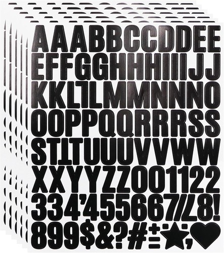 Inch small vinyl letters - inch,
