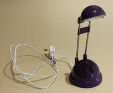 Purple desk lamp (Tesco Tina Halogen Lamp)