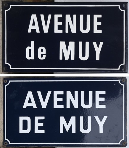 Old blue french - old, street