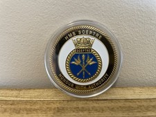 Royal Navy HMS Sceptre Gold Plated Collectable Coin