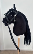 Black Hobby Horse with Bridle