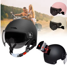 Open Face Scooter Motorbike Motorcycle Scooter Bike Helmet Sun Visor
