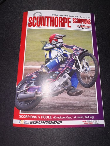 Scunthorpe scorpions poole - scunthorpe,