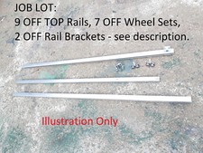 Sliding door top rail - door, kit