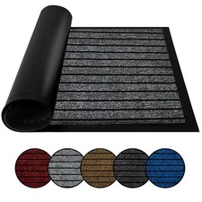 Heavy Duty Non Slip Door Mat Large Indoor Outdoor Barrier Rug Floor Entrance UK