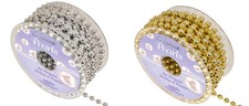 8mm x 10m Metallic Pearls Roll