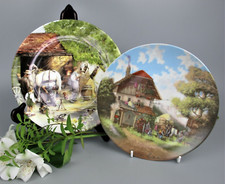 Royal Doulton Plates: Old Country Craft & The Blacksmith by Seltmann Weiden. VTG