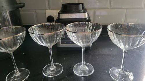 Champagne coupe glasses - set, of
