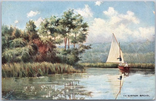 Barton broad vintage - barton, postcard